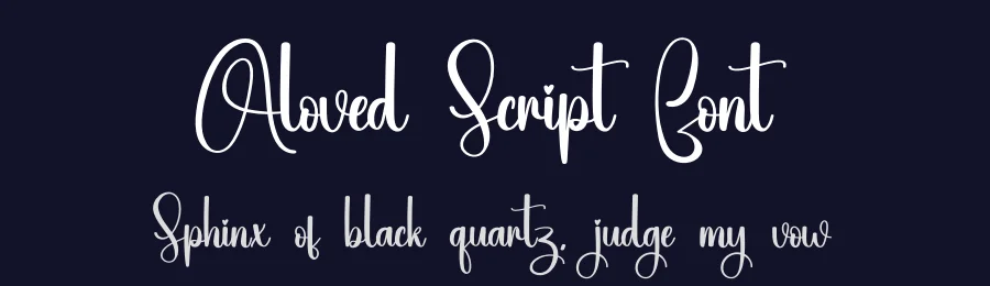 Aloved Script Font by creativeletter — Script Handwritten Font — thumbnail 2