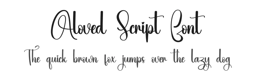 Aloved Script Font by creativeletter — Script Handwritten Font