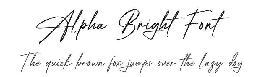 Alpha Bright Font by typeline studio — Script Handwritten Font