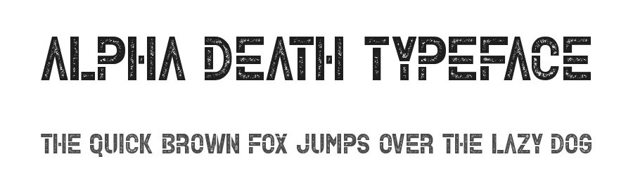 Alpha Death Typeface by LJ-Design Studios — Decorative Font