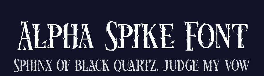 Alpha Spike Font by alit design — Display Font — thumbnail 2