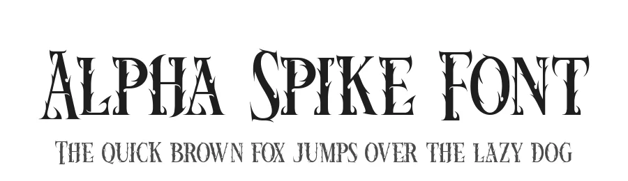 Alpha Spike Font by alit design — Display Font