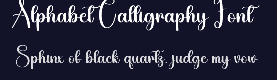 Alphabet Calligraphy Font by creativeletter — Script Handwritten Font — thumbnail 2