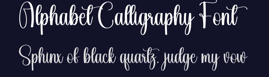 Alphabet Calligraphy Font by creativeletter — Script Handwritten Font — thumbnail 2