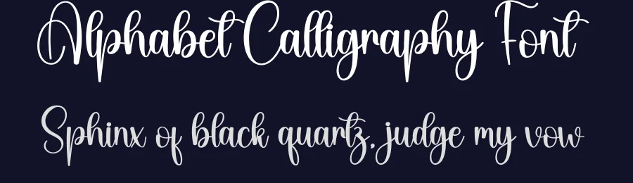Alphabet Calligraphy Font by creativeletter — Script Handwritten Font — thumbnail 2