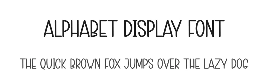 Alphabet Display Font by creativeletter — Script Handwritten Font