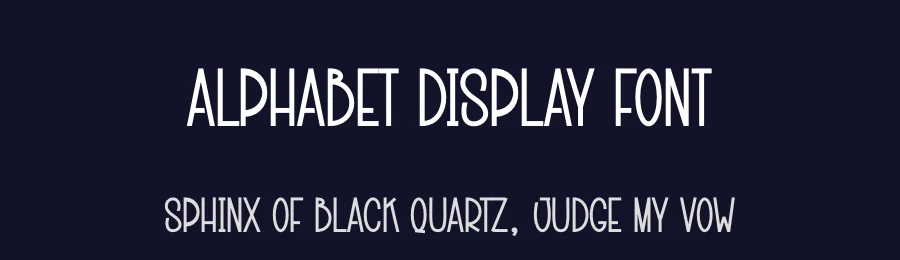 Alphabet Display Font by creativeletter — Display Font — thumbnail 2