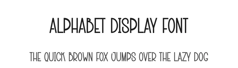 Alphabet Display Font by creativeletter — Display Font