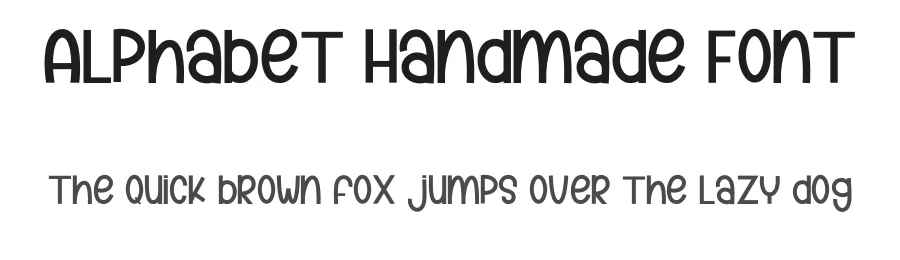Alphabet Handmade Font by inermediaSTUDIO — Display Font