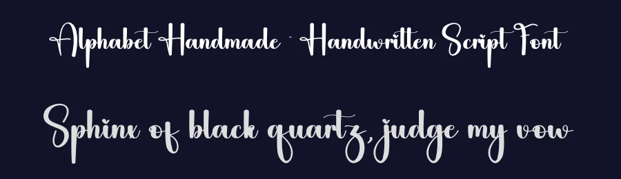 Alphabet Handmade – Handwritten Script Font by andikastudio — Script Handwritten Font — thumbnail 2