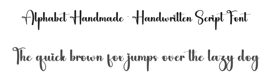 Alphabet Handmade – Handwritten Script Font by andikastudio — Script Handwritten Font