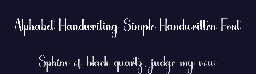 Alphabet Handwriting Simple Handwritten Font by freshtypeink — Script Handwritten Font — thumbnail 2