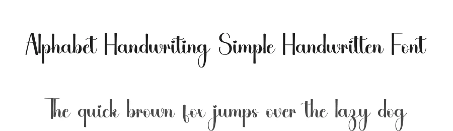 Alphabet Handwriting Simple Handwritten Font by freshtypeink — Script Handwritten Font