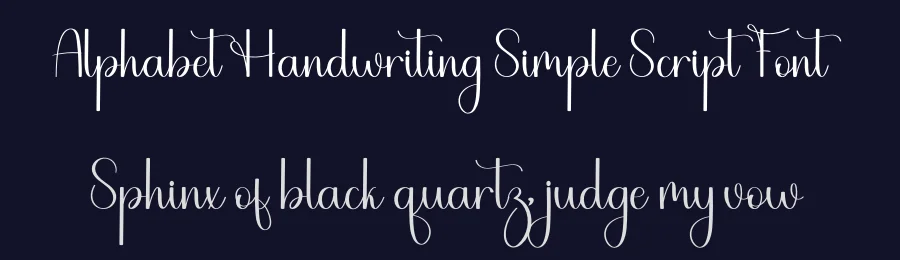 Alphabet Handwriting Simple Script Font by freshtypeink — Script Handwritten Font — thumbnail 2
