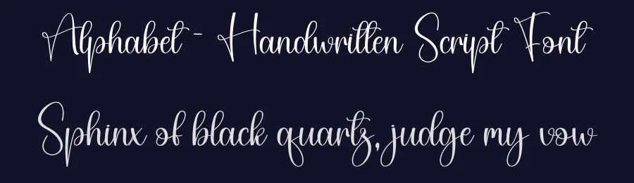 Alphabet – Handwritten Script Font by creativeletter — Script Handwritten Font — thumbnail 2