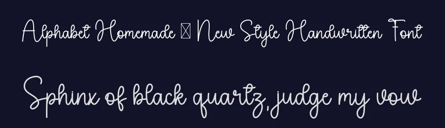 Alphabet Homemade – New Style Handwritten Font by freshtypeink — Script Handwritten Font — thumbnail 2