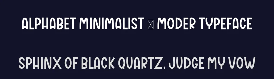 Alphabet Minimalist – Moder Typeface by freshtypeink — Display Font — thumbnail 2
