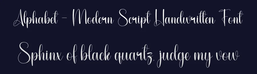 Alphabet – Modern Script Handwritten Font by andikastudio — Script Handwritten Font — thumbnail 2