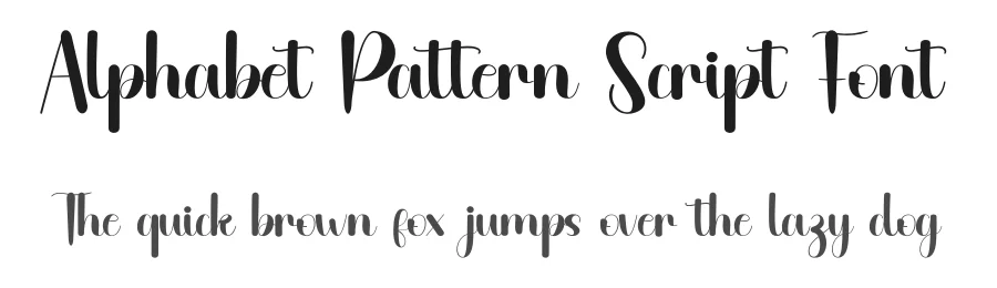 Alphabet Pattern Script Font by inermediaSTUDIO — Script Handwritten Font