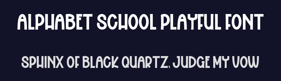 Alphabet School Playful Font by freshtypeink — Display Font — thumbnail 2