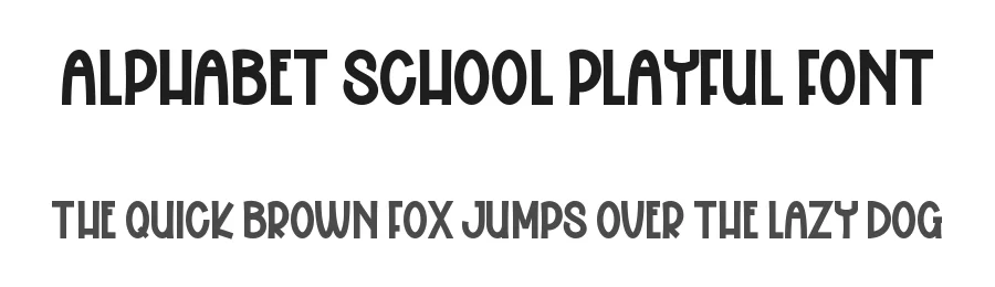 Alphabet School Playful Font by freshtypeink — Display Font