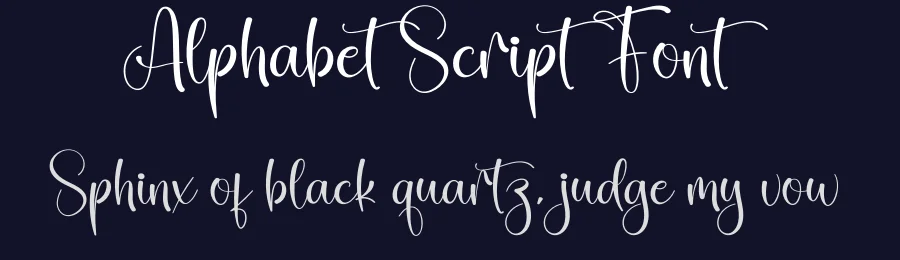 Alphabet Script Font by creativeletter — Script Handwritten Font — thumbnail 2