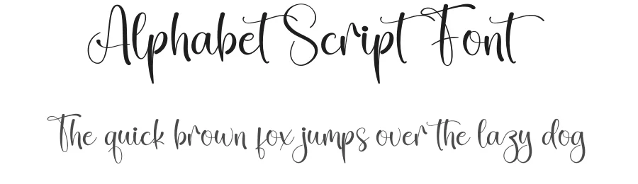 Alphabet Script Font by creativeletter — Script Handwritten Font