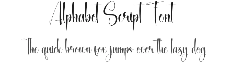 Alphabet Script Font by andikastudio — Script Handwritten Font