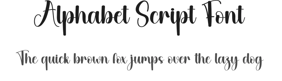 Alphabet Script Font by creativeletter — Script Handwritten Font
