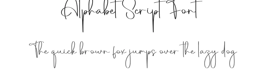 Alphabet Script Font by creativeletter — Script Handwritten Font