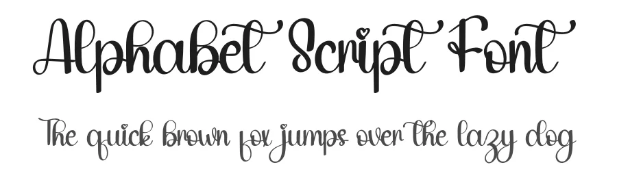 Alphabet Script Font by inermediaSTUDIO — Script Handwritten Font