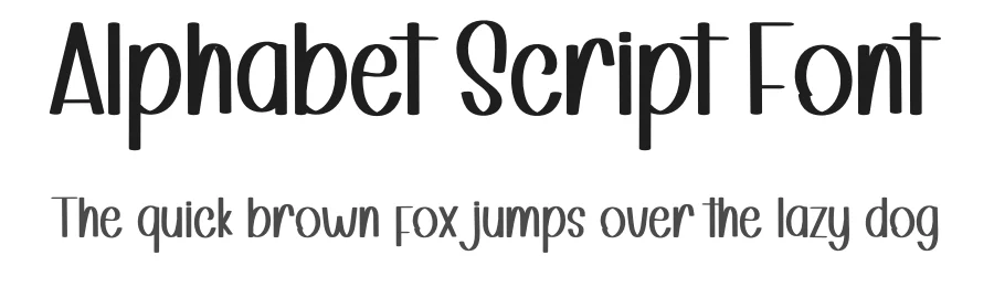 Alphabet Script Font by inermediaSTUDIO — Script Handwritten Font