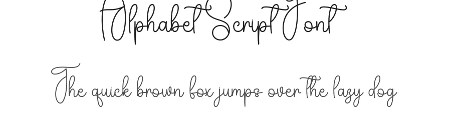 Alphabet Script Font by creativeletter — Script Handwritten Font