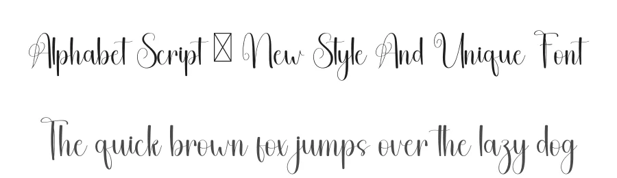 Alphabet Script – New Style And Unique Font by freshtypeink — Script Handwritten Font