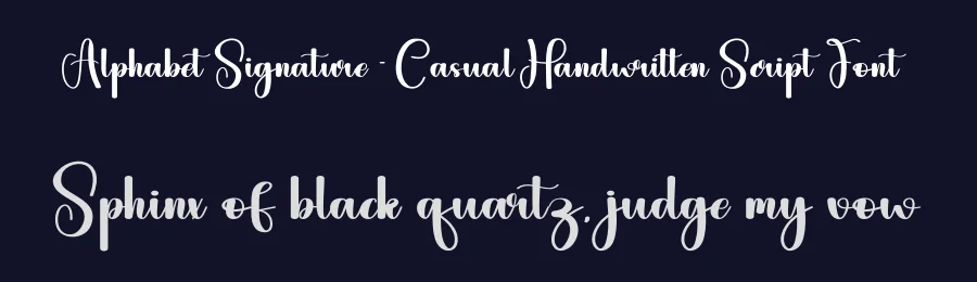 Alphabet Signature – Casual Handwritten Script Font by andikastudio — Script Handwritten Font — thumbnail 2