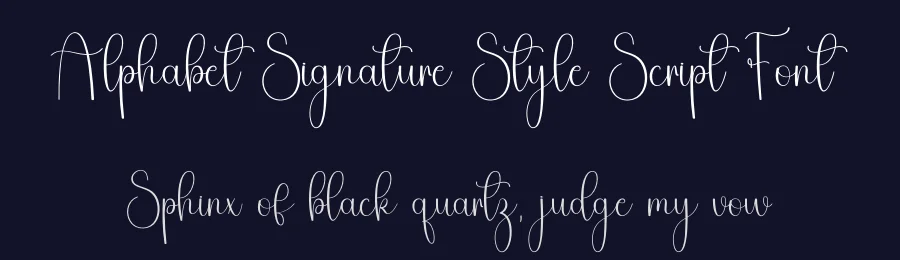Alphabet Signature Style Script Font by freshtypeink — Script Handwritten Font — thumbnail 2
