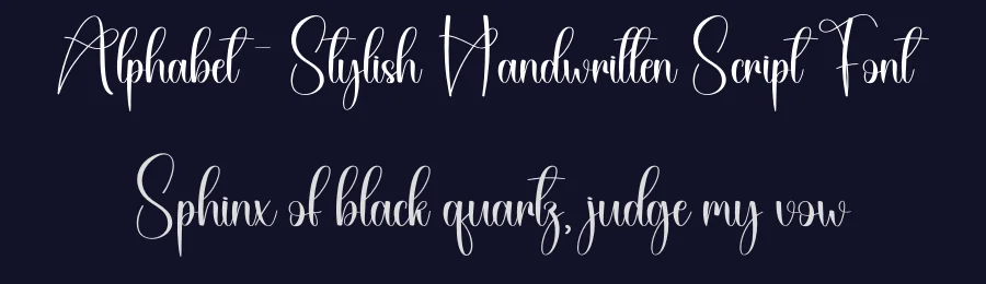 Alphabet – Stylish Handwritten Script Font by creativeletter — Script Handwritten Font — thumbnail 2