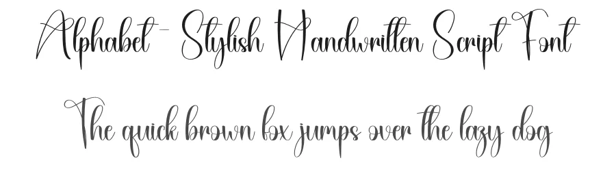 Alphabet – Stylish Handwritten Script Font by creativeletter — Script Handwritten Font