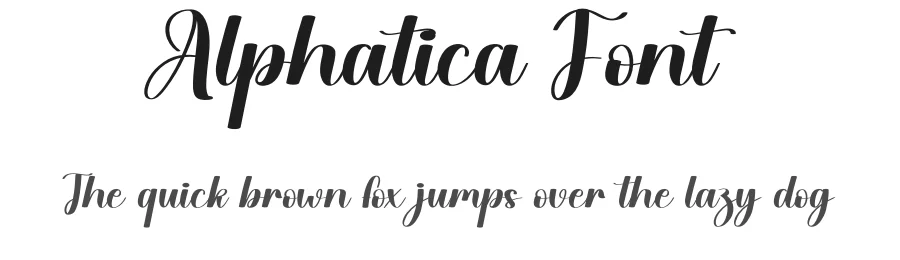 Alphatica Font by creativeletter — Script Handwritten Font