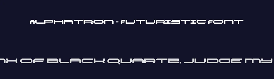Alphatron – Futuristic Font by limitype — Decorative Font — thumbnail 2