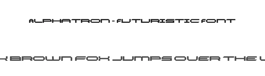 Alphatron – Futuristic Font by limitype — Decorative Font