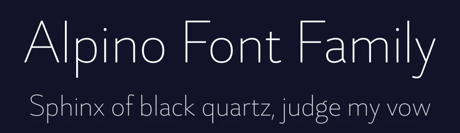 Alpino Font Family by Indian Type Foundry — Sans Serif Font — thumbnail 2