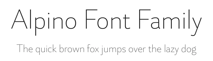 Alpino Font Family by Indian Type Foundry — Sans Serif Font