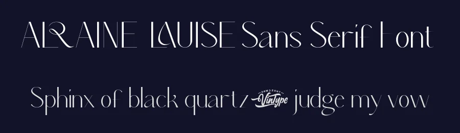 Alraine Lauise Sans Serif Font by VinType — Display Font — thumbnail 2