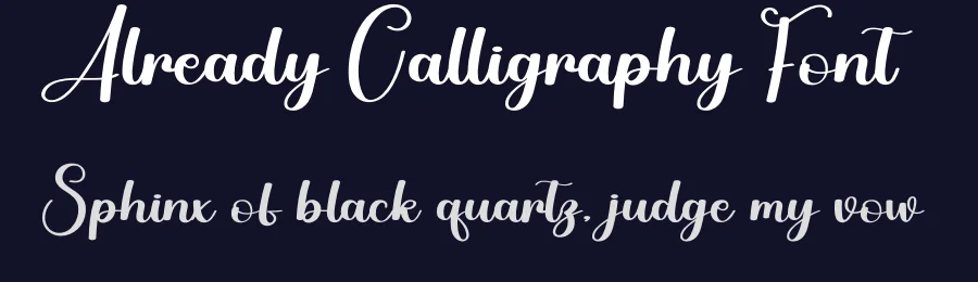 Already Calligraphy Font by creativeletter — Script Handwritten Font — thumbnail 2