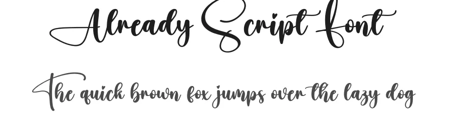 Already Script Font by creativeletter — Script Handwritten Font