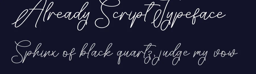 Already Script Typeface by creativeletter — Script Handwritten Font — thumbnail 2