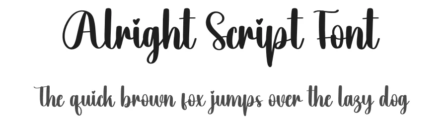 Alright Script Font by creativeletter — Script Handwritten Font