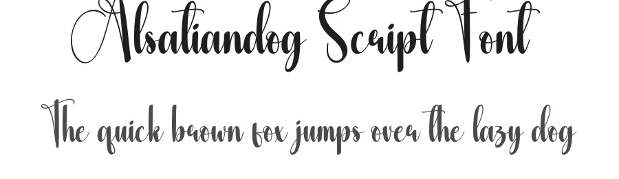 Alsatiandog Script Font by creativeletter — Script Handwritten Font