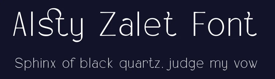 Alsty Zalet Font by Rismatype — Display Font — thumbnail 2